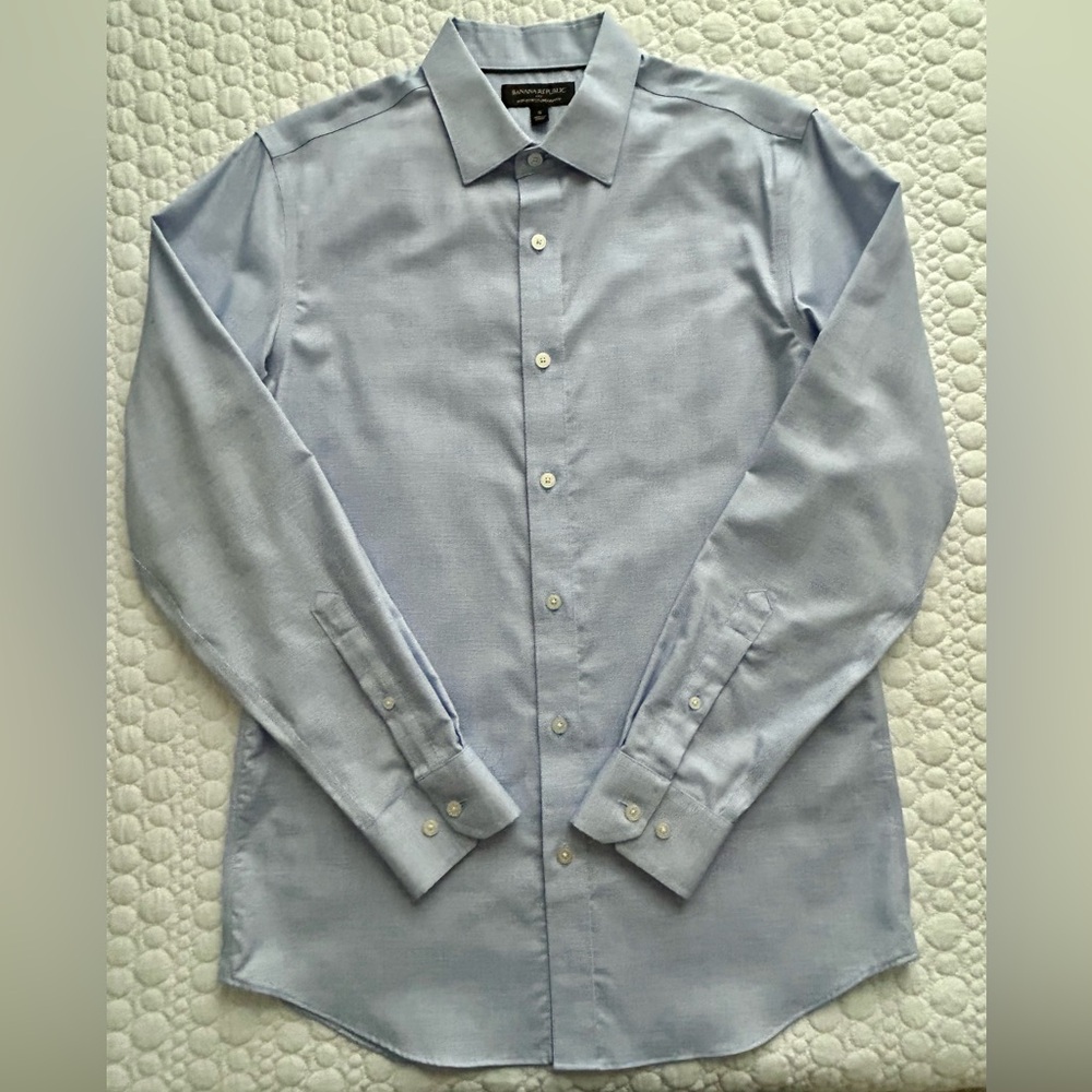 🌸 FINAL SALE PRICE 🌸 Banana Republic Factory Blue Men's Standard Fit LS Shirt M